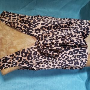 Animal print sleeveless top